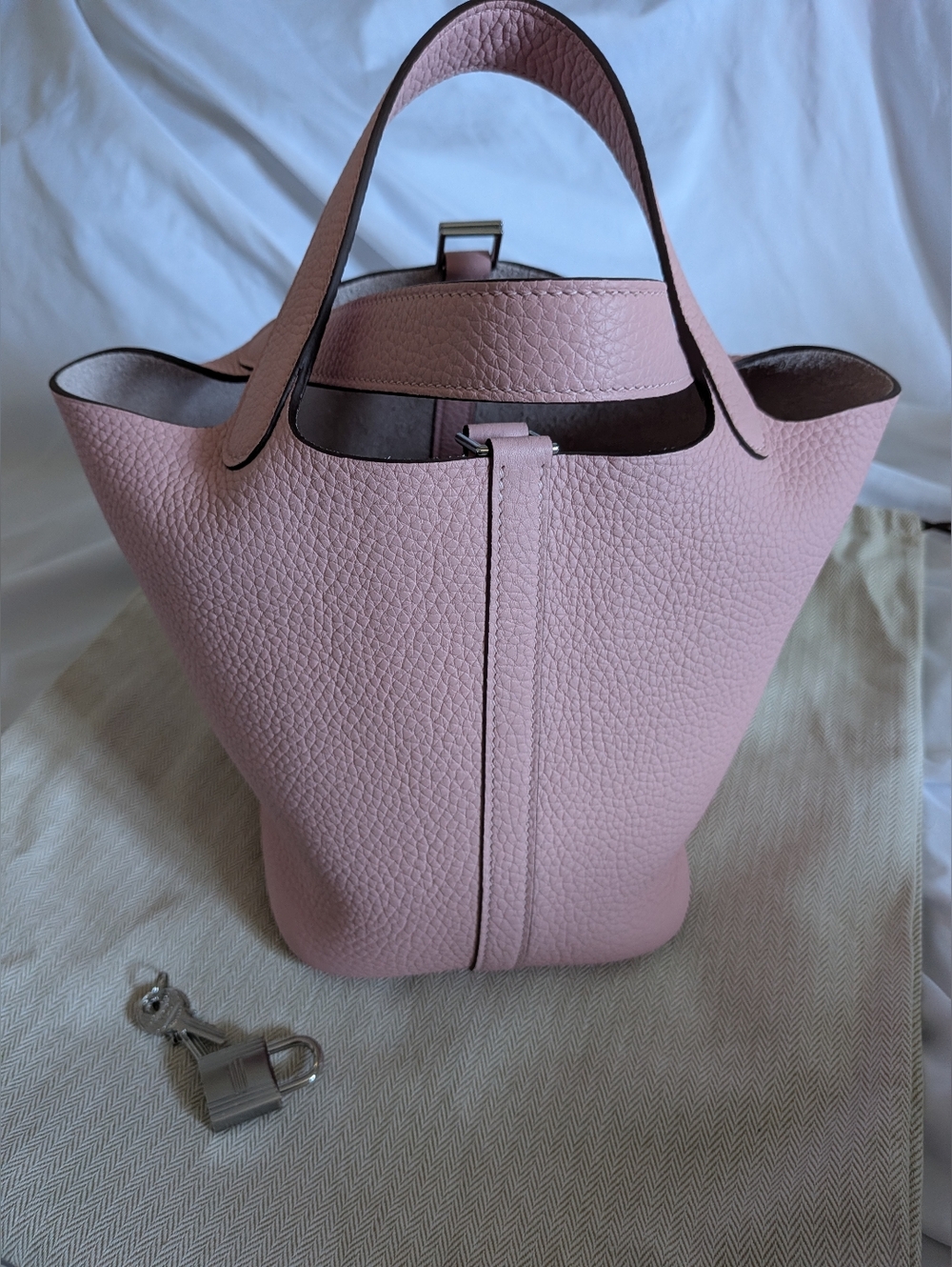 Authentic HERMES PICOTIN18 ROSE SAKURA